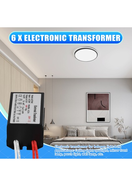 6pcs Transformatör 220V Ila 12V Adaptörü Kristal Halojen Kuvars Lambası 50W (Yurt Dışından) indirimleri