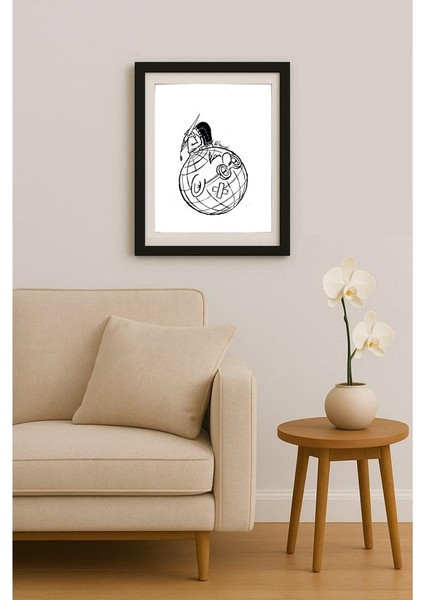 Ali Divandari 20X16CM Orijinal Karikatür Tablo fiyatları