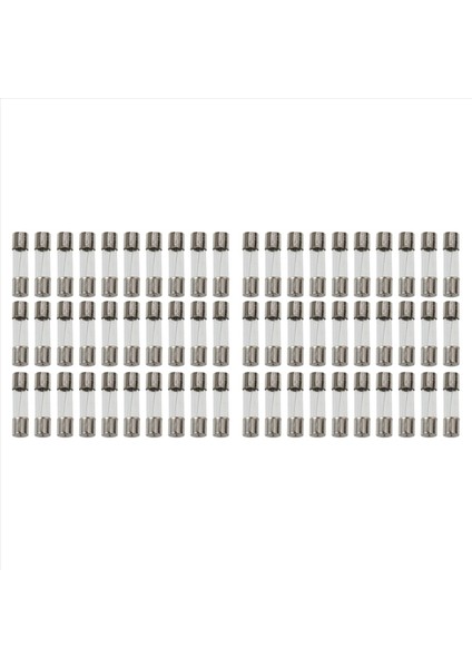 60 Pc Elektrik Bileşenleri Cam Tüp Sigortası 250V 5A (Yurt Dışından)