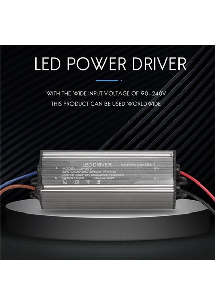 3x 30W LED Sürücü Sabit Akım Sürücü Güç Kaynağı Transformatörü Su Geçirmez (Yurt Dışından) fırsatları