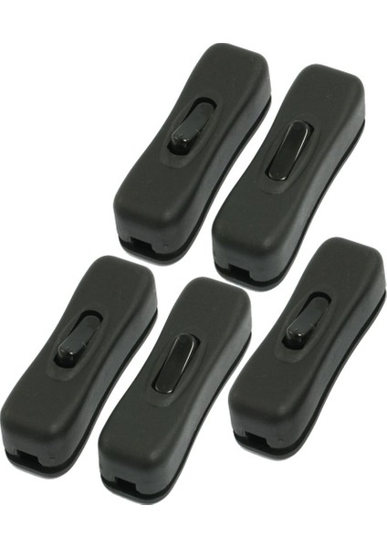 5 Adet Ac 250V/125V 2A Siyah Plastik Açma/kapama Düğmesi Kablo Anahtarlarında (Yurt Dışından) fiyatları