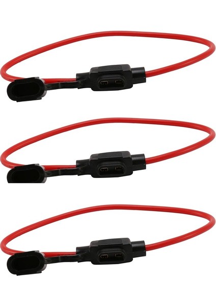 3x 14AWG Tel Içi Otomobil Otomotiv Mini Bıçak Sigorta Tutucu Fuarholder 20A (Yurt Dışından)