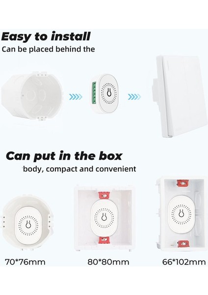 Mini Wifi Akıllı Ev Karartma Anahtarı Tuya Uygulaması Uzaktan Kumanda Ses Zamanlama Parlaklık Ayar Anahtarı Beyaz (Yurt Dışından) indirimleri