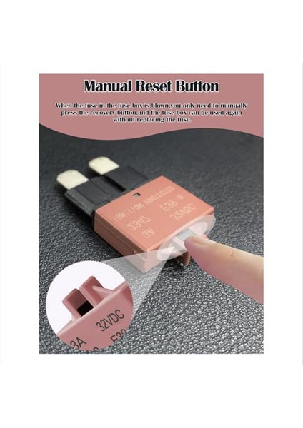 Araba Atc Resetilebilir Sigorta 7 5A Atomanual Tekne Suv Araç Motosiklet 32VDC Standart Bıçak Sigorta Combo Kit (Yurt Dışından) fiyatları