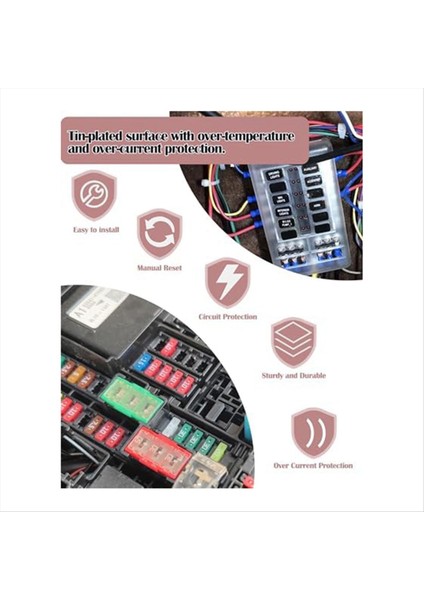 Araba Atc Resetilebilir Sigorta 7 5A Atomanual Tekne Suv Araç Motosiklet 32VDC Standart Bıçak Sigorta Combo Kit (Yurt Dışından) fırsatları