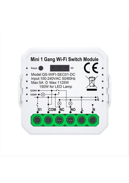 Tuka Wifi Akıllı Anahtar Modülü Uzaktan Kumanda Akıllı Ev Dıy Breaker Röle Alexa Google Alice Için (Yurt Dışından)