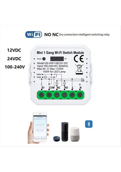 Tuka Wifi Akıllı Anahtar Modülü Uzaktan Kumanda Akıllı Ev Dıy Breaker Röle Alexa Google Alice Için (Yurt Dışından) modelleri