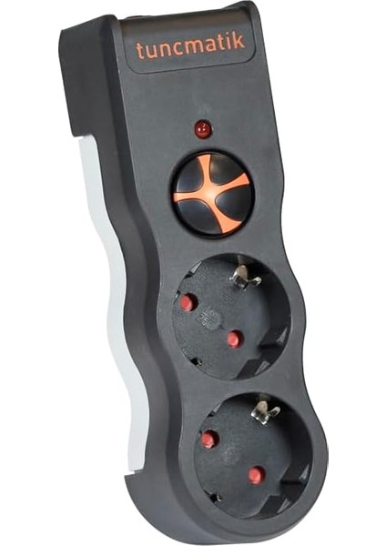 TSK19022 Akım Koruyucu Prizler, Siyah, 2'li 1050 Joule