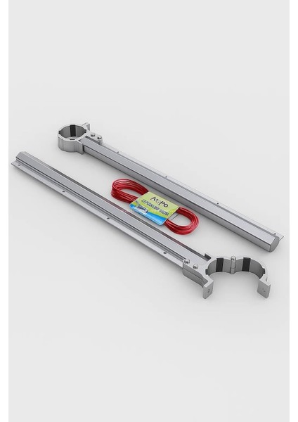 Balkon Çamaşır Kurutmalığı,, Yuvarlak, Sabit, 6 m Kaplamalı Ip Dahil