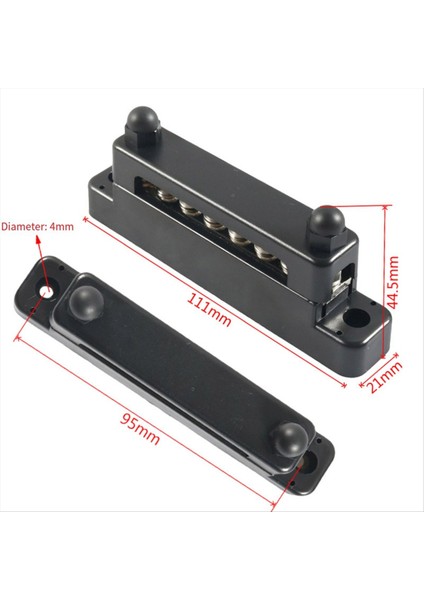 Deniz Aksesuarları 6-Yollu Busbar Bakır Busbar Terminal Bloğu Yat Rv Araç Devre Modifikasyonu Busbar (Yurt Dışından) fiyatları