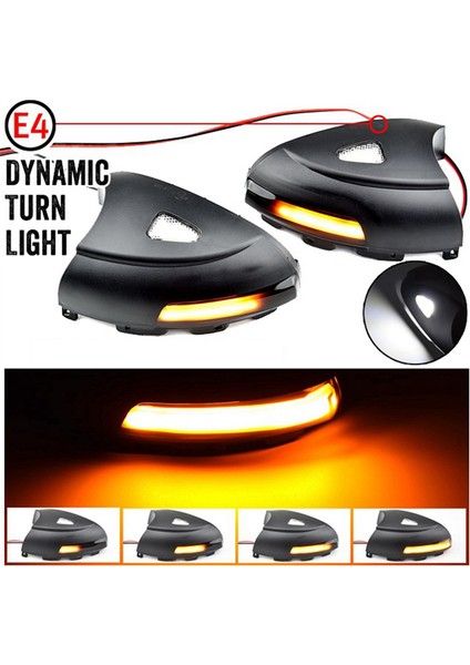 Yan Ayna Işıkları Dinamik Göstergeler Sinyalleri Turnu Puddle Lights Araç Volkswagen Touareg Tiguan Mk1 2008-2016 (Yurt Dışından) fırsatları