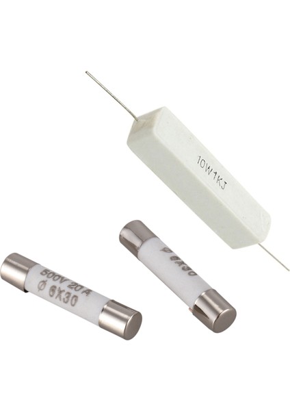 10 Adet 6MMX30MM 20A Faset-Üfleme Seramik Sigorta Bağlantısı 500V &amp 10 Pcs 1k Ohm% 5 Seramik Çimento Güç Direnç 10W Watt (Yurt Dışından) fiyatları