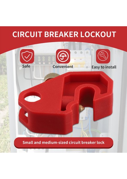 Vidalı Devre Güvenlik Kilidi ile Devre Kesici Kilitleme Cihazı Evrensel Tek ve Çok Kutuplu Kesiciler Dayanıklı Güvenli (Yurt Dışından) fırsatları