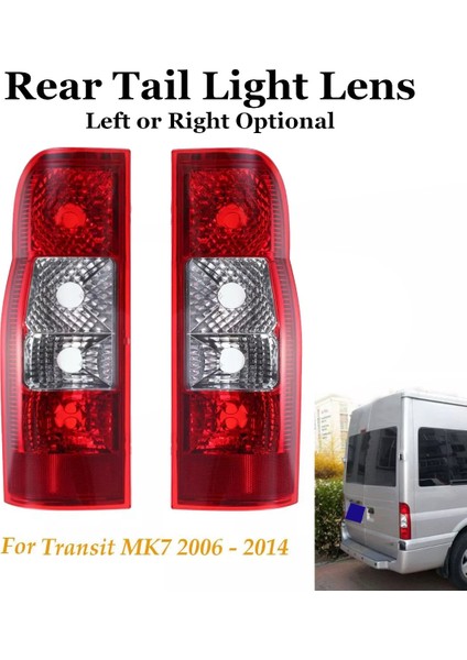 2pcs Araba Arka Tampon Reflektörü Arka Kuyruk Lambası Fren Lambası Ford Transit Mk7 2006 - 2014 Panel Minibüsü (Yurt Dışından) fiyatları