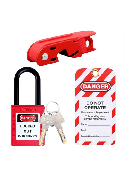 Standart Tek ve Çift Geçişler Için Devre Kesici Kilitleme Seti Devre Kesici Kilitleme Kilitleme Etiketi Etiketi (Yurt Dışından)