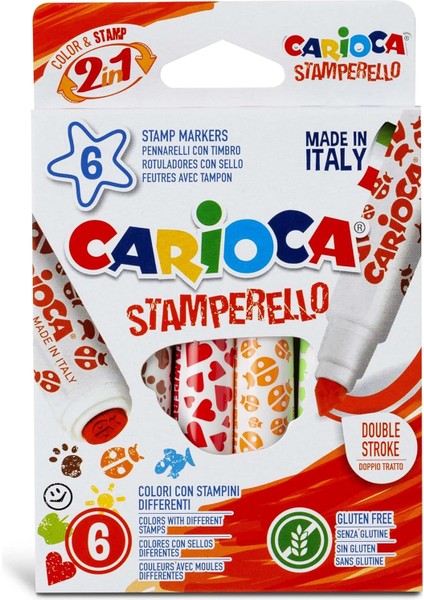 Stamperello Yıkanabilir Keçeli 6'lı