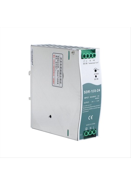 SDR-150-24 Anahtarlama Güç Kaynağı 6 5A Din-Rail Anahtarlama Güç Kaynağı Pfc Fonksiyonu Ile% 150 Pik Yük Özellik (Yurt Dışından)