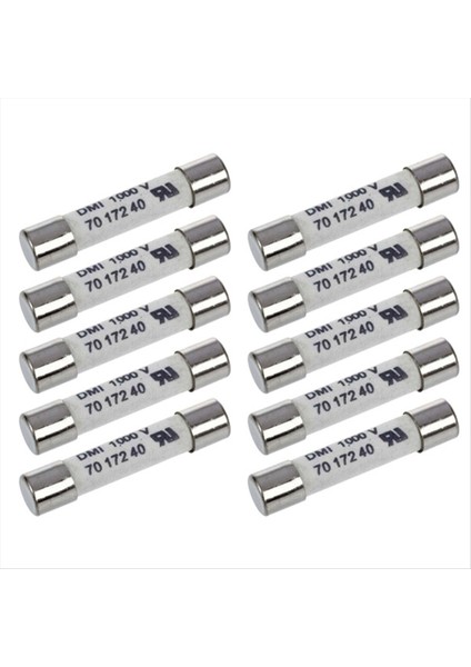 1000V 500MA 10PCS 6 3X32MM Çok Fonksiyonlu Uyumlu Taşınabilir Portatif Beyaz Seramik Sigorta Multimetre Için (Yurt Dışından)