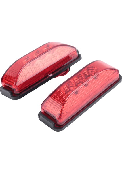 2pcs 24V 3.9inch 3 LED Kamyon Römorku Kırmızı Işık Ön LED Yan Işaretleme Işıkları Açıklık Göstergesi Lamba Su Geçirmez (Yurt Dışından)