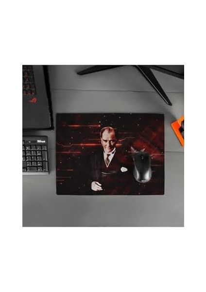 Atatürk Tasarımlı 40X30 Mousepad - Mouse Pad - Fare Altlığı modelleri
