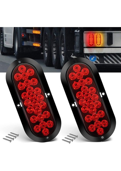 Römork LED Tail Işıkları 24 LED Fren Işıkları Kamyon LED Dönüş Işıkları Kamyon Yan Işıklar Tekne Römork Kamyonları Için Uygun (Yurt Dışından) fiyatları