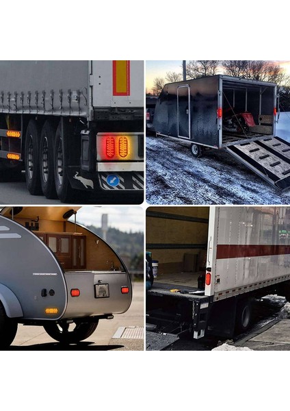 Römork LED Tail Işıkları 24 LED Fren Işıkları Kamyon LED Dönüş Işıkları Kamyon Yan Işıklar Tekne Römork Kamyonları Için Uygun (Yurt Dışından) modelleri