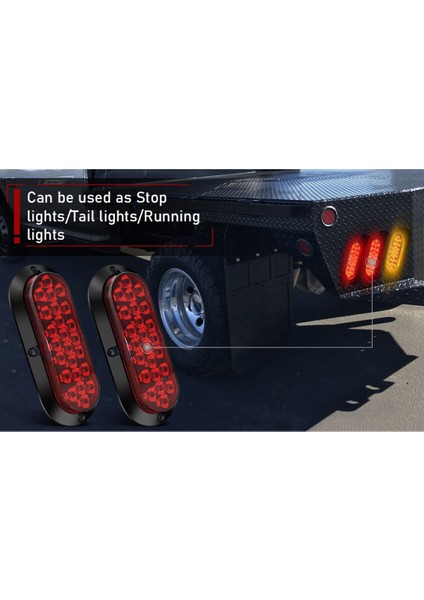 Römork LED Tail Işıkları 24 LED Fren Işıkları Kamyon LED Dönüş Işıkları Kamyon Yan Işıklar Tekne Römork Kamyonları Için Uygun (Yurt Dışından) fırsatları