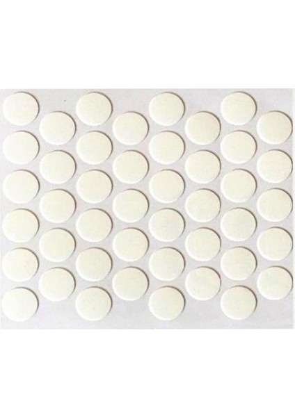 Yapışkanlı Vida Tapası Beyaz Vida Kapatıcı Kapağı 100 Adet