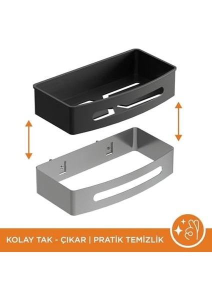 Bagno Smart Tekli Süngerlik 24 x 12,5 Cm, Parlak Krom modelleri