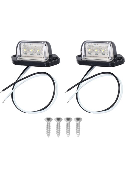 Numara Plaka Işıkları LED Plaka Işık Arka Lambalar Evrensel 12V 24V Araba Römork Araç Kamyonu Ute Van Karavan Kamyon Teknesi (Yurt Dışından)