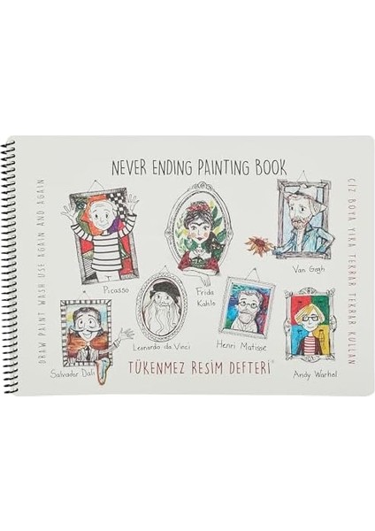 Çocuk Mat Tükenmez Resim Defteri 4 25X35CM & 6'lı Keçeli modelleri