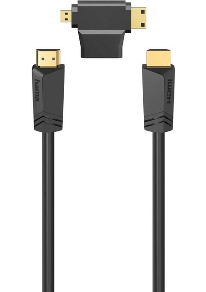 Hs HDMI Ethernet, 4k, 1.5m+ A-Minic+A-Microd Adptr