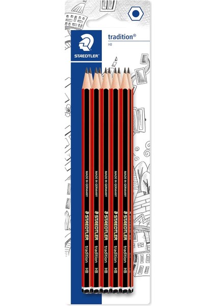 110HBBK10D10 Tradition Kurşunkalem 10'lu Blister