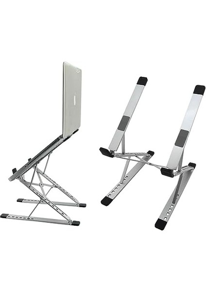 Kaliteli Tok Alüminyum Dizüstü Bilgisayar Notebook Standı Yüksekliği Ayarlanabilir 30CM Maksimum Yükseklik Stand Taşınabilir Yükseltici MacBook Uyumlu Tüm Dizüstü Bilgisayar 10-16 Inç N8 fiyatları