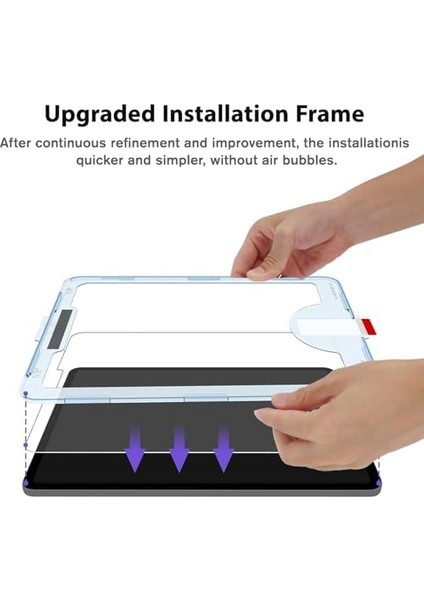 Tablet Ile Uyumlu Hizalama Aparatlı ve Takılırken Camın Altında Kesinlikle Toz Bırakmayan Darbelere Karşı Ekstra Güçlü Ekran Koruyucu Cam (Galaxy Tab S9 Plus/s9 Fe Plus) fiyatları