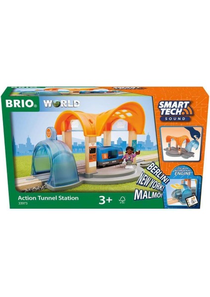 Dünya - Çocuklar Yaş 3 Yıl Up Için Akıllı Tech Ses Eylem Tünel Istasyonu - Tüm Tren Setleri ile Uyumlu