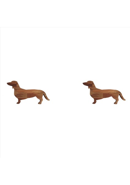 2pcs 15 7 Inç Dachshund Köpek Yemek Plakası Peynir Tahtası Kesim Charcuterie Tahta Sevimli Noel Yemeği (Yurt Dışından)