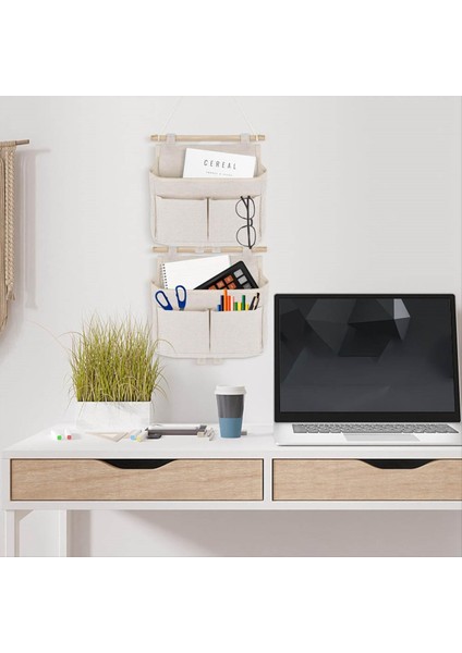 2 Asılı Depolama Torbası Yüksek Kapasiteli Montaj Yapışkan Kancalı 3 Bölme Asılı Organizatör (Yurt Dışından) indirimleri