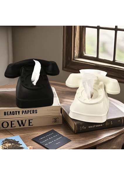 Eski Moda Telefon Dokusu Kutusu Lüks Avrupa Tarzı Komik Doku Kutusu Ev Taşıma Süsleri B (Yurt Dışından) modelleri