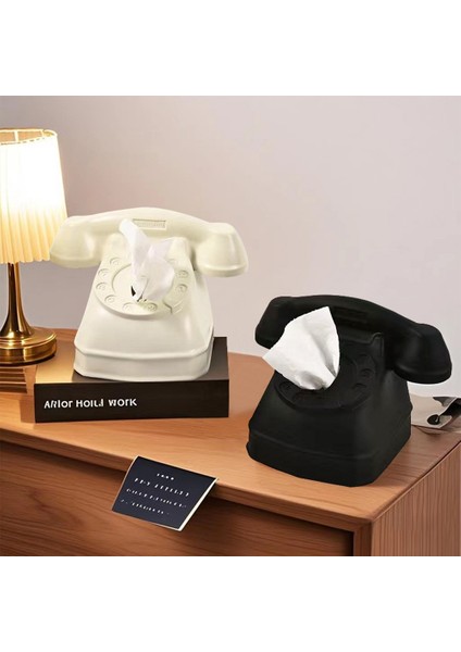 Eski Moda Telefon Dokusu Kutusu Lüks Avrupa Tarzı Komik Doku Kutusu Ev Taşıma Süsleri B (Yurt Dışından) indirimleri