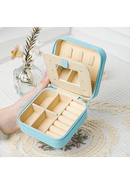 2 Adet Mücevher Kutusu Ayna Mini Takı Organizatör Kutusu Taşınabilir Seyahat Takı Kılıfı Kadın Mücevher Kutuları (Yurt Dışından) fiyatları