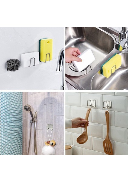 Mutfak Süngerleri Tutucu Paslanmaz Çelik Lavabo Süngerler Drenaj Kurutma Rafı Kendi Birincil Renk (Yurt Dışından) fırsatları