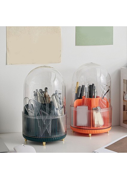 Kaplamalı Makyaj Fırçası Tutucu Organizatör 360 ° Dönen Makyaj Fırçası Organizatörü Makyaj Için 7 Yuva Makyaj Organizatörü Masaüstü B (Yurt Dışından) modelleri