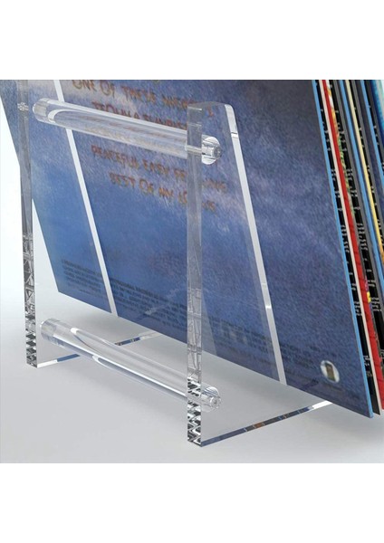 Masaüstü Albüm Depolama Için 2x Clear Vinil Kayıt Stand Tutucu Masaüstü Resimleri Için Raf Raf Ekranı Kitaplar (Yurt Dışından) modelleri