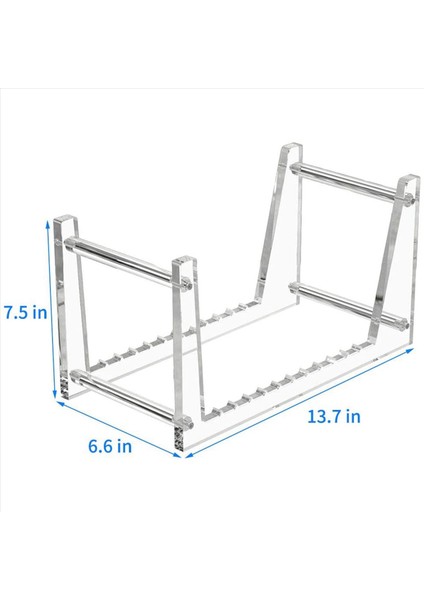 Masaüstü Albüm Depolama Için 2x Clear Vinil Kayıt Stand Tutucu Masaüstü Resimleri Için Raf Raf Ekranı Kitaplar (Yurt Dışından) fırsatları