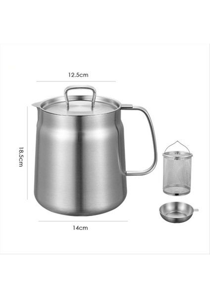 2l Yağ Filtresi Çok Fonksiyonlu Kızartma Sepeti Büyük Kapasiteli Yağ Filtresi Tenceresi (Yurt Dışından) fiyatları