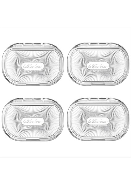 4 Adet Saç Kravat Kabı Küçük Taşınabilir Seyahat Pamuklu Çubuk Tutucu Ipi Dağıtıcı Kapak Plastik Kutu Boncuk Depolama (Yurt Dışından)