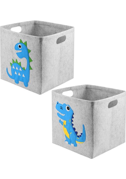 11 8 Inç Keçe Kumaş Depolama Sepeti Modern Dolap Organizatör Kutusu Taşınabilir Katlanır Saklama Kutusu Ev ve Ofis Için (Yurt Dışından)