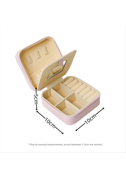 2 Adet Mücevher Kutusu Ayna Mini Takı Organizatör Kutusu Taşınabilir Seyahat Takı Kılıfı Kadın Mücevher Kutuları (Yurt Dışından) fırsatları