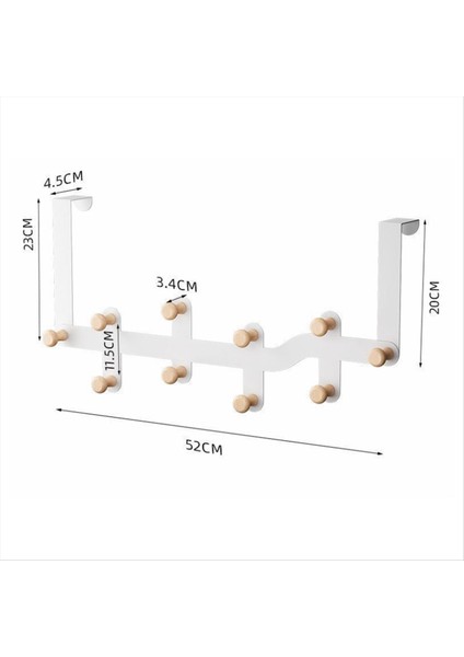 10X Kancalı Ahşap Kancalar Ev Evi Banyo Organizatör Raf Giysisi Ceket Şapka Askı Tutucu Kapı Asılı Siyah (Yurt Dışından) fiyatları